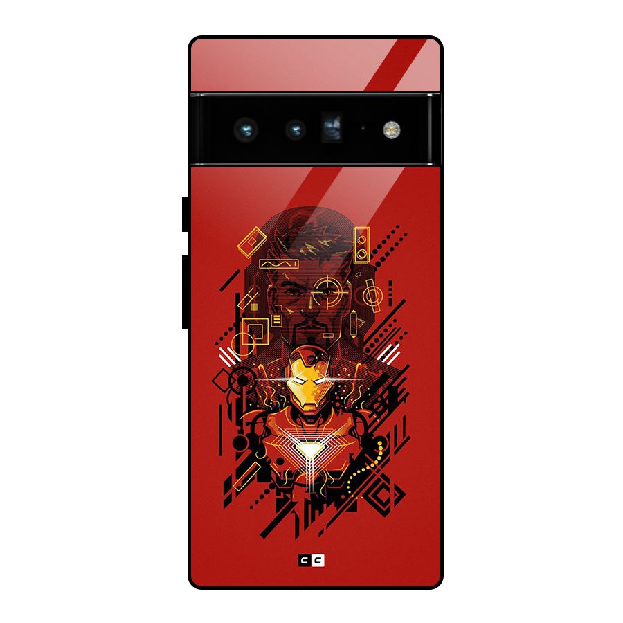 Tony Stark Glass Back Case for Google Pixel 6 Pro