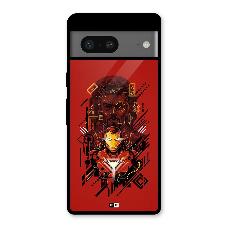 Tony Stark Glass Back Case for Google Pixel 7