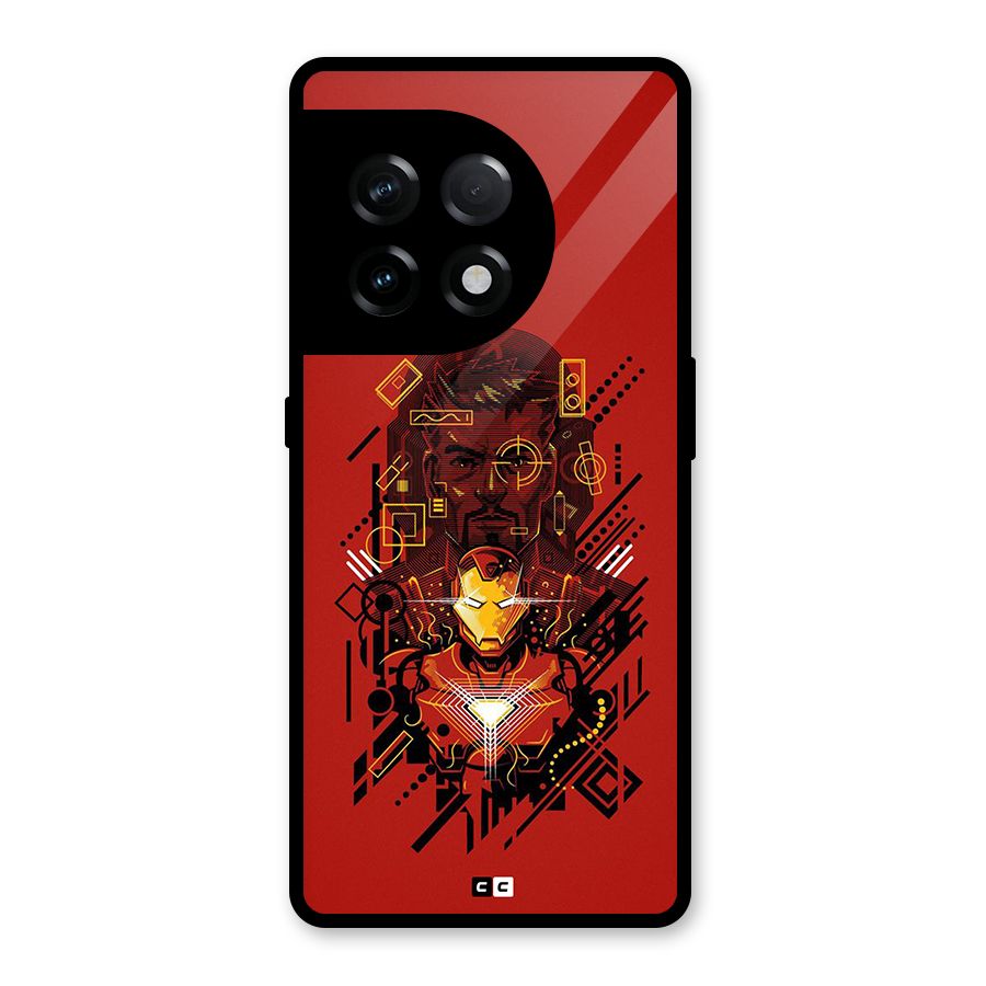 Tony Stark Glass Back Case for OnePlus 11R