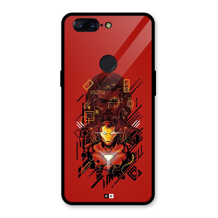 Tony Stark Glass Back Case for OnePlus 5T
