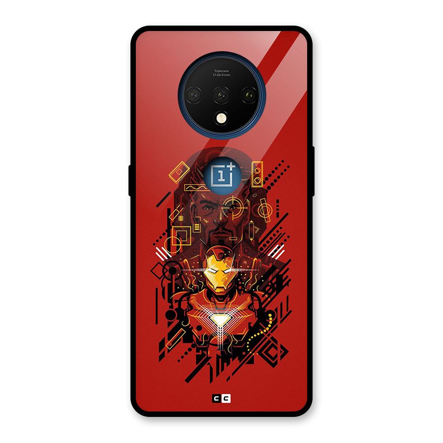 Tony Stark Glass Back Case for OnePlus 7T