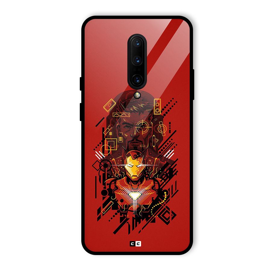 Tony Stark Glass Back Case for OnePlus 7 Pro