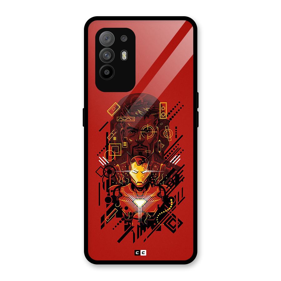 Tony Stark Glass Back Case for Oppo F19 Pro Plus 5G