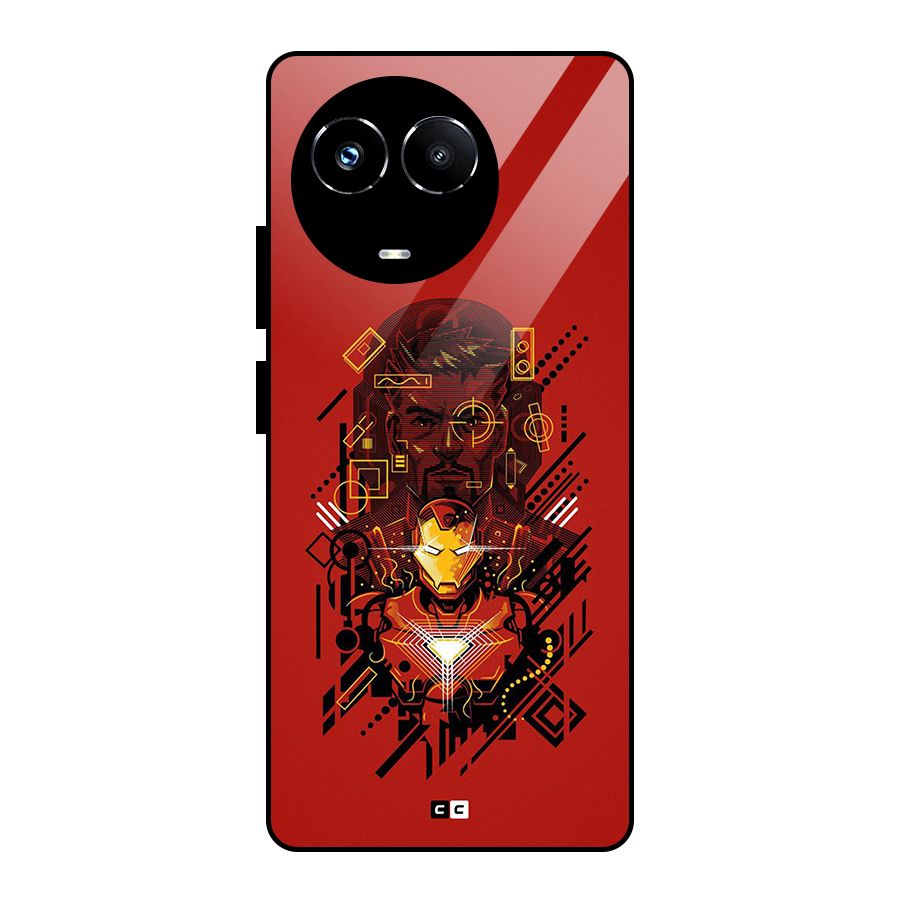 Tony Stark Glass Back Case for Realme 11X