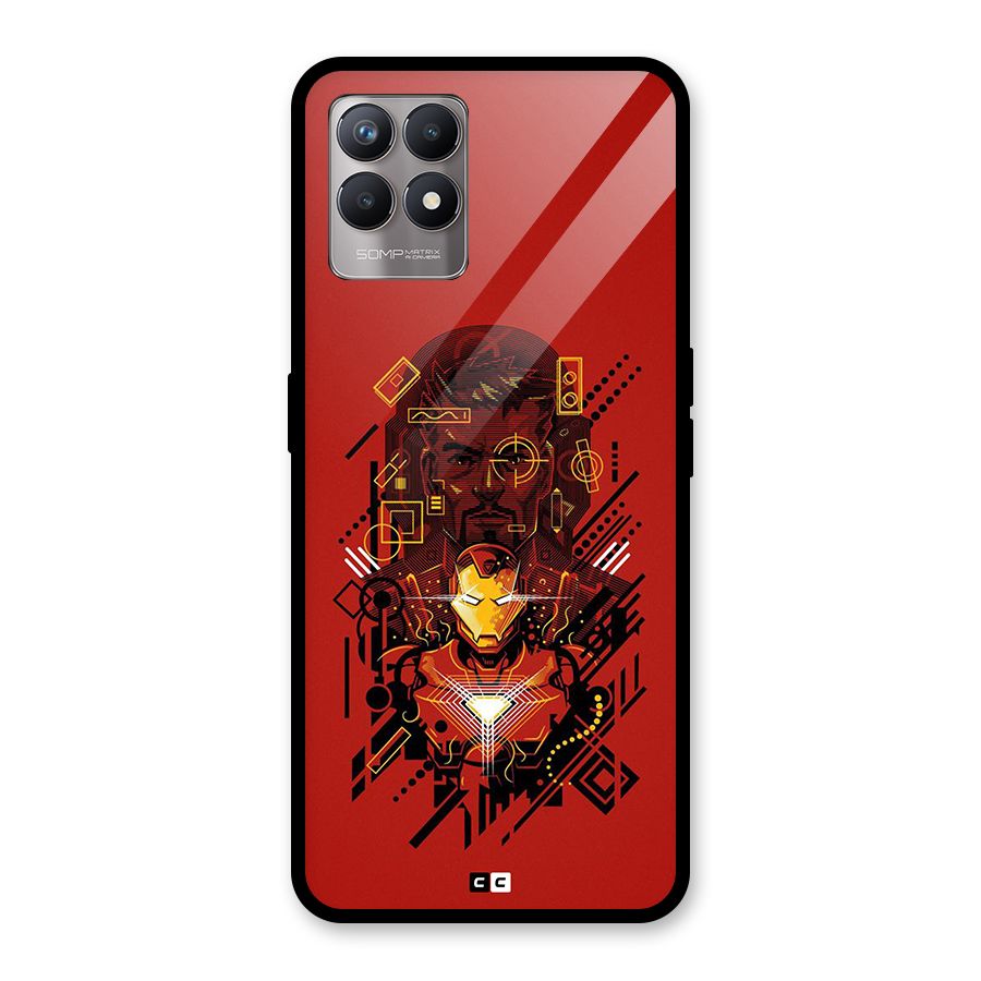Tony Stark Glass Back Case for Realme 8i
