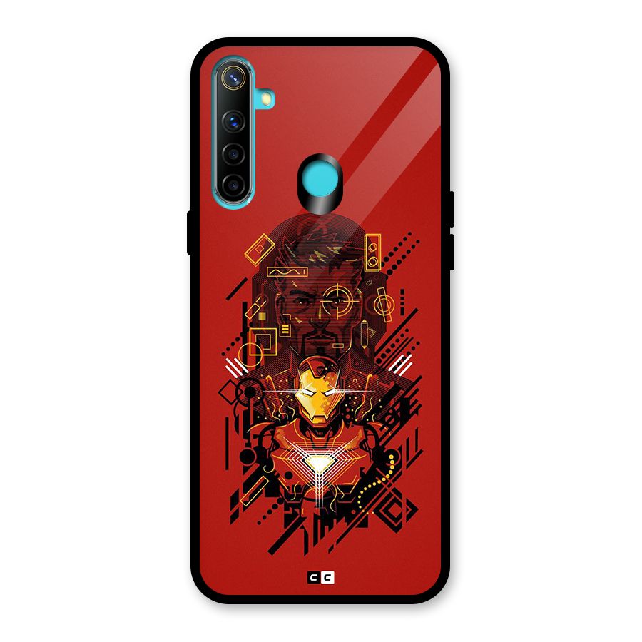 Tony Stark Glass Back Case for Realme Narzo 10