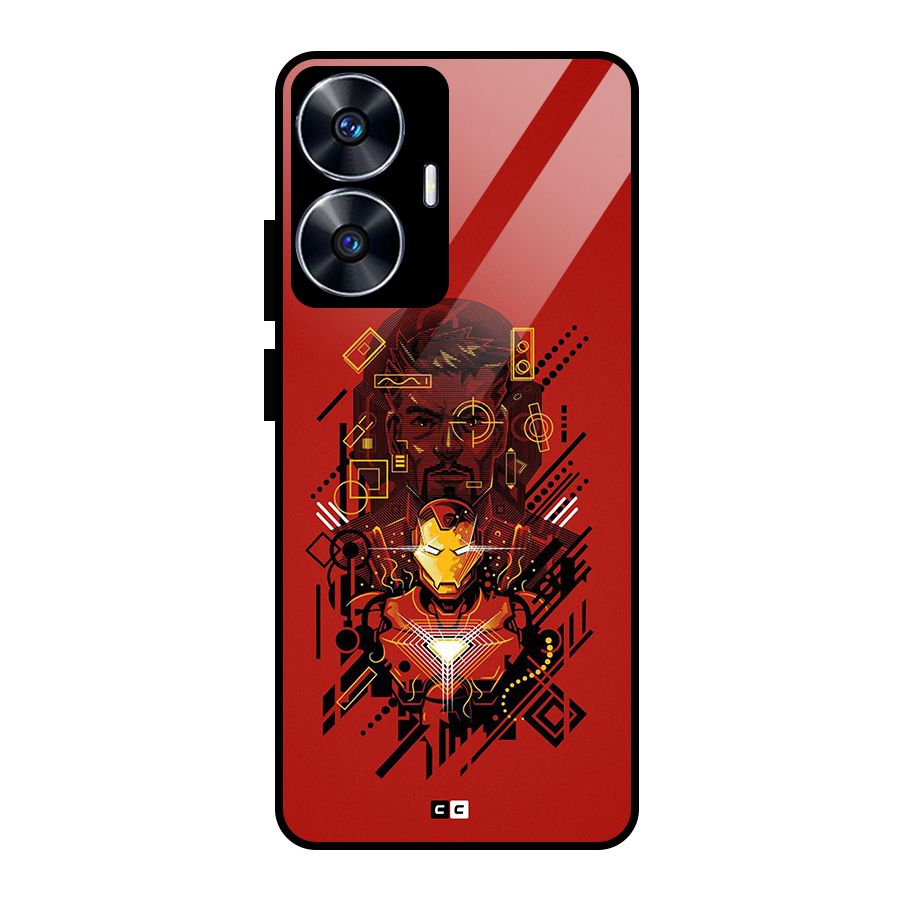 Tony Stark Glass Back Case for Realme Narzo N55