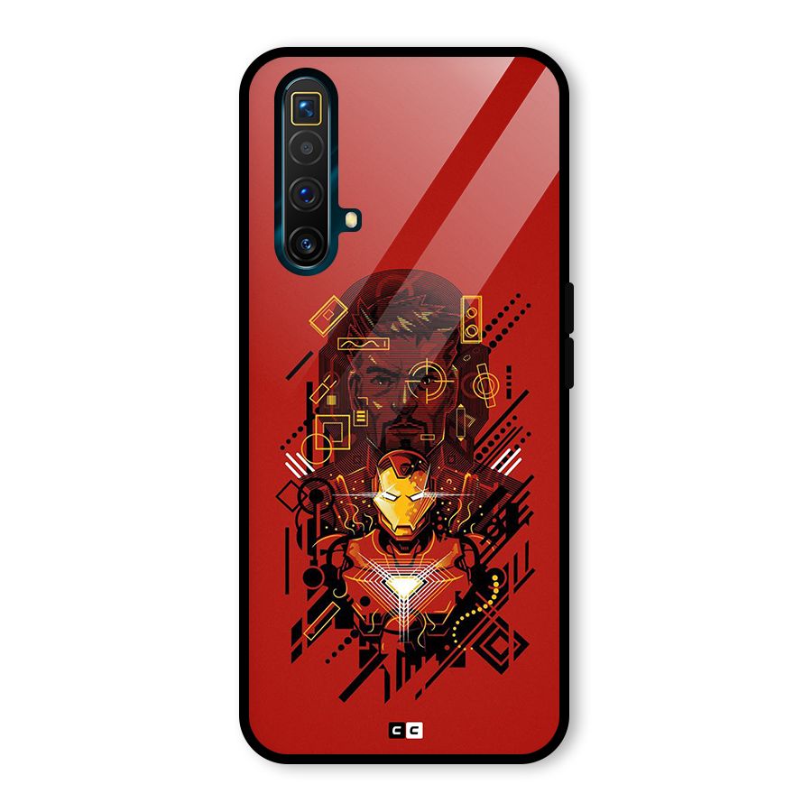 Tony Stark Glass Back Case for Realme X3