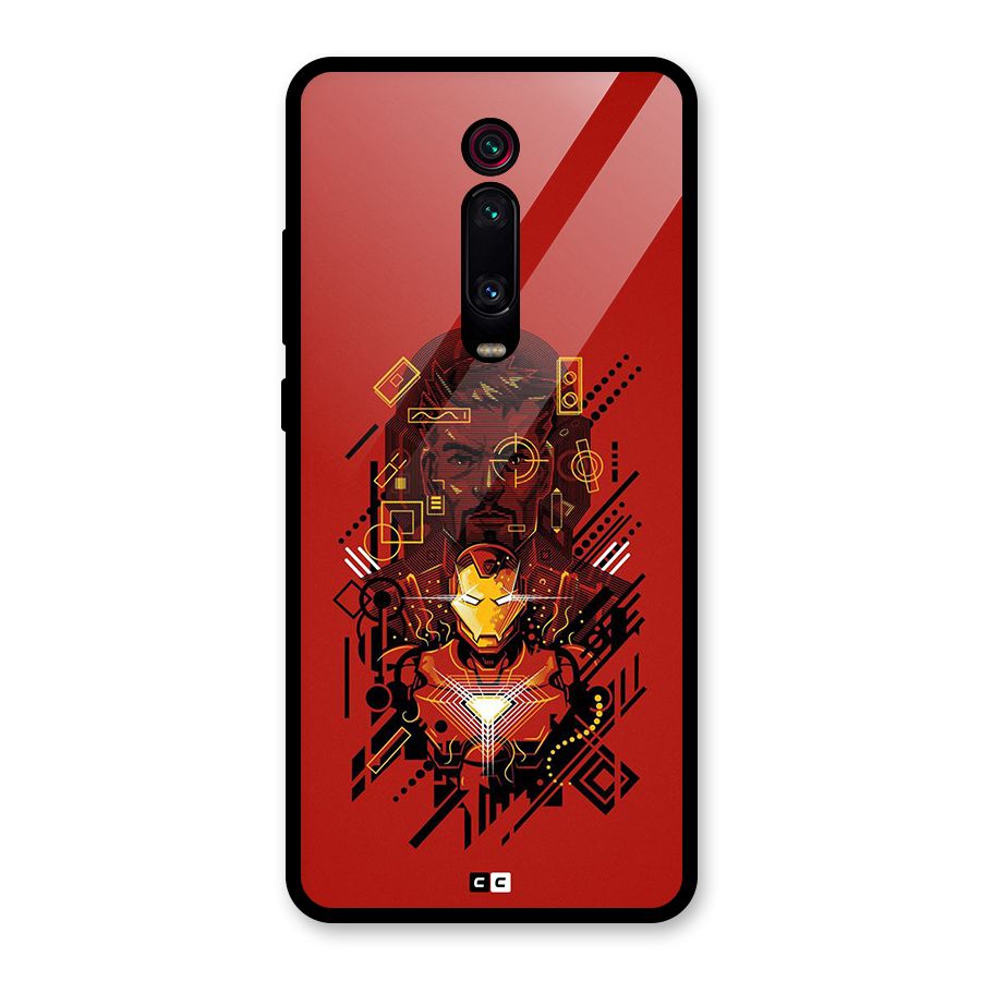 Tony Stark Glass Back Case for Redmi K20