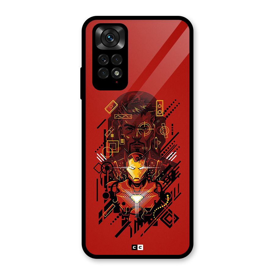 Tony Stark Glass Back Case for Redmi Note 11