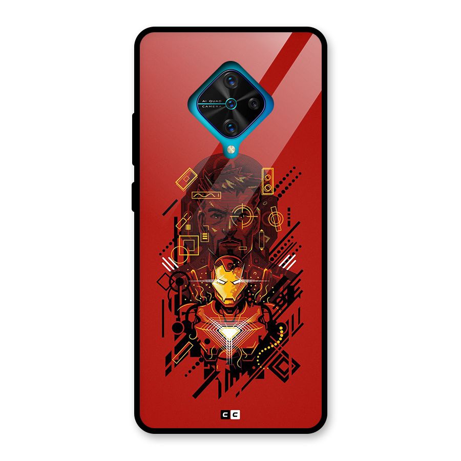 Tony Stark Glass Back Case for Vivo S1 Pro