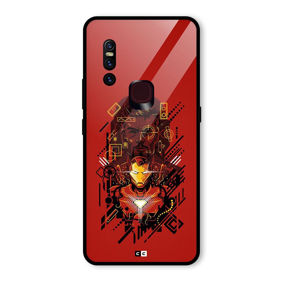 Tony Stark Glass Back Case for Vivo V15