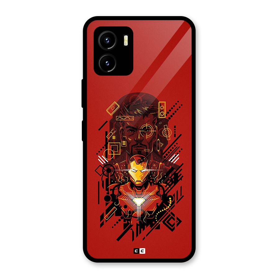 Tony Stark Glass Back Case for Vivo Y15s