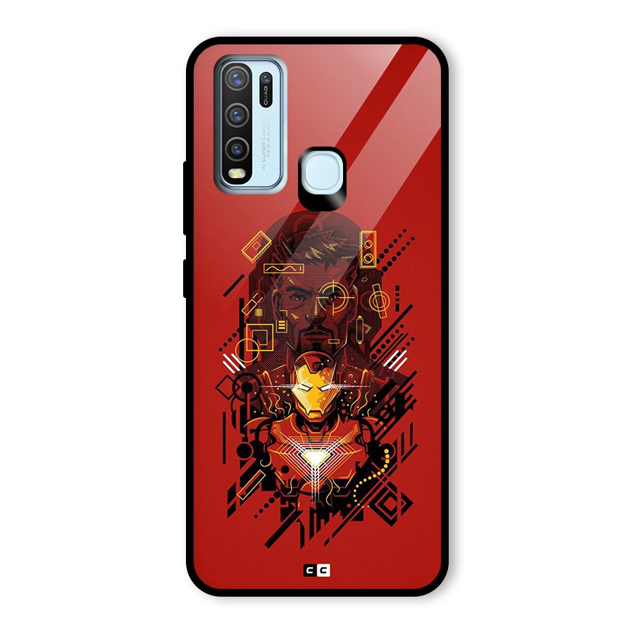 Tony Stark Glass Back Case for Vivo Y30