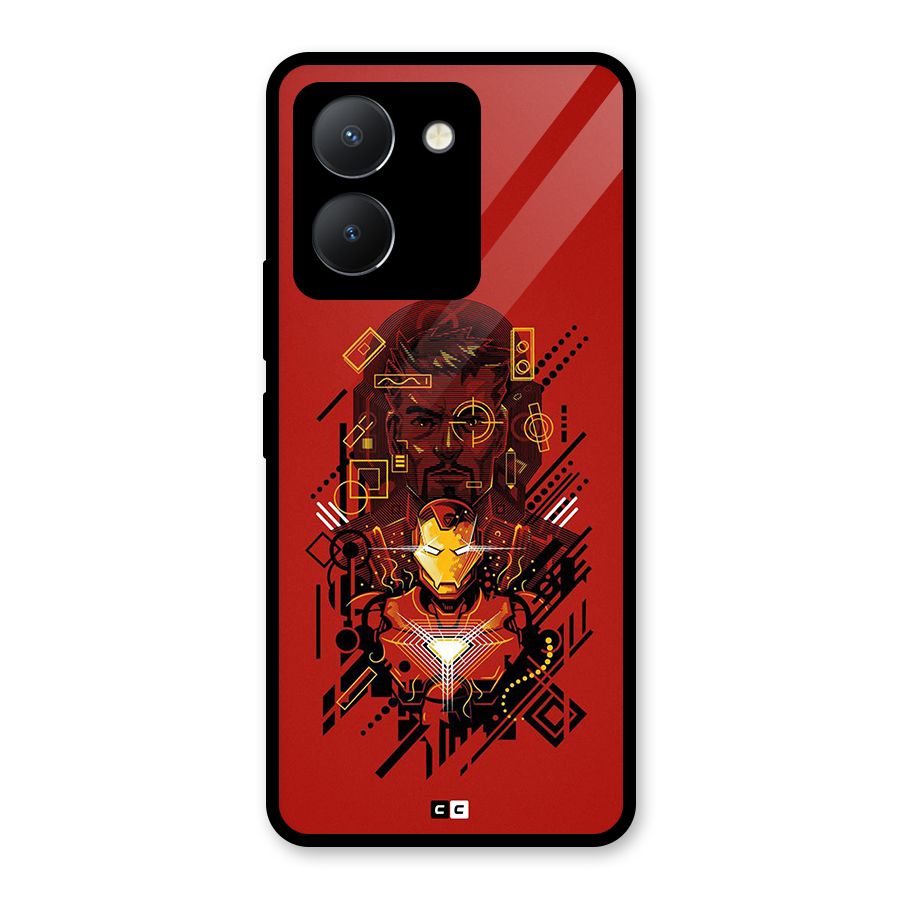 Tony Stark Glass Back Case for Vivo Y36