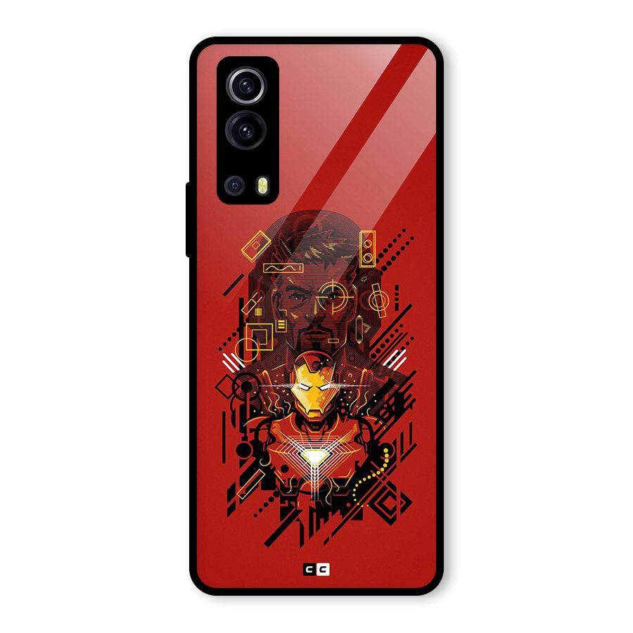 Tony Stark Glass Back Case for Vivo iQOO Z3
