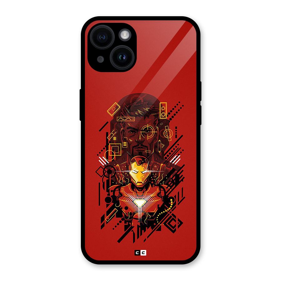 Tony Stark Glass Back Case for iPhone 14