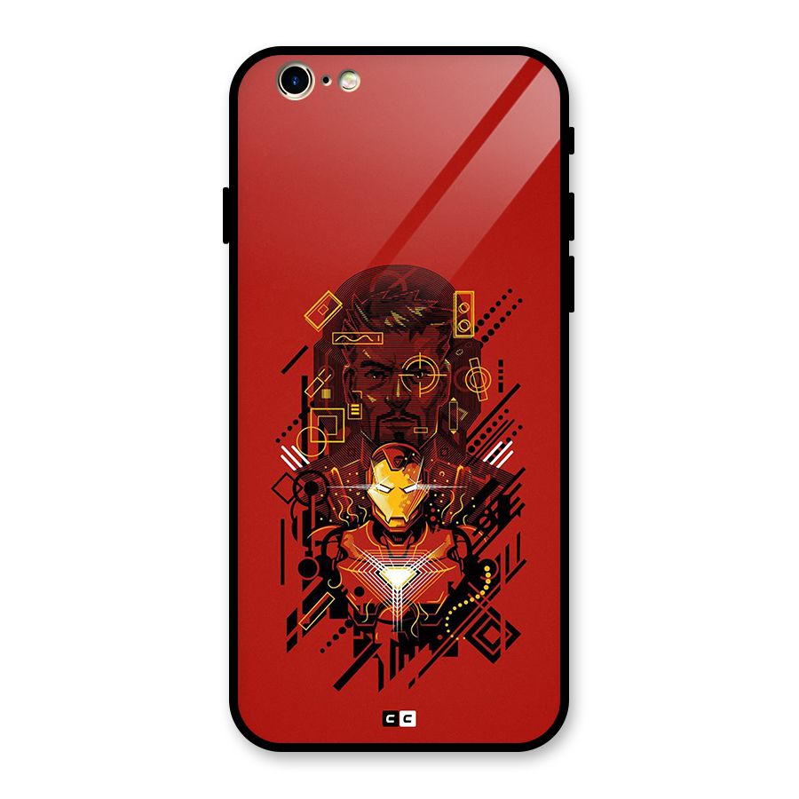 Tony Stark Glass Back Case for iPhone 6 6S