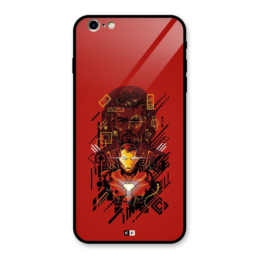 Tony Stark Glass Back Case for iPhone 6 Plus 6S Plus