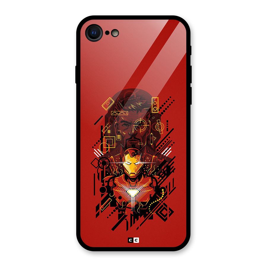 Tony Stark Glass Back Case for iPhone 7