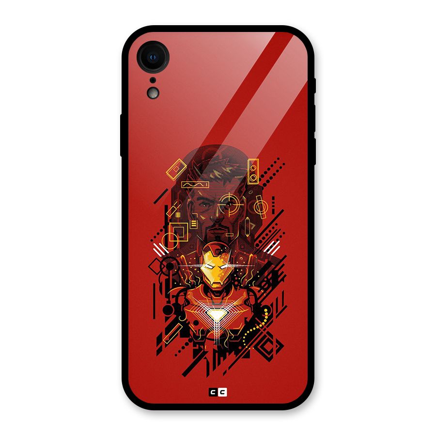Tony Stark Glass Back Case for iPhone XR