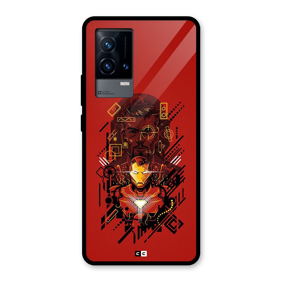 Tony Stark Glass Back Case for iQOO 9 5G