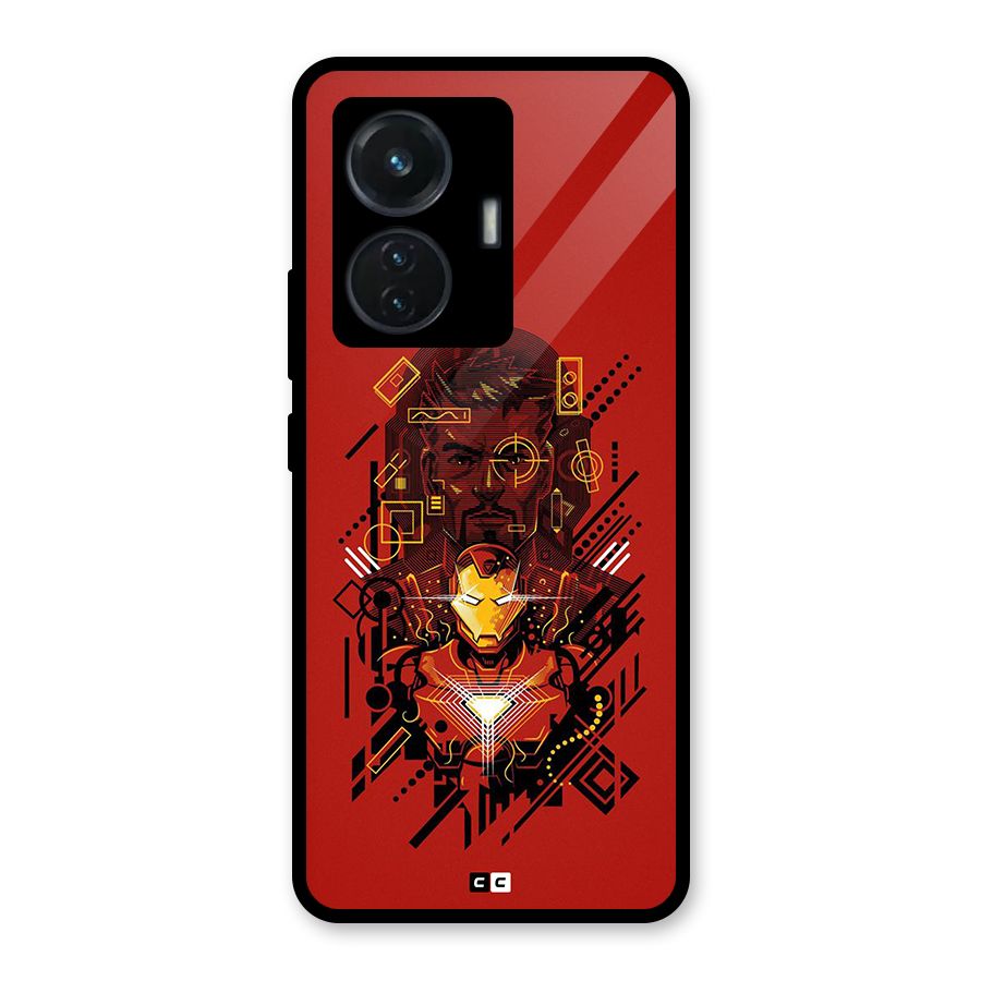 Tony Stark Glass Back Case for iQOO Z6 44W