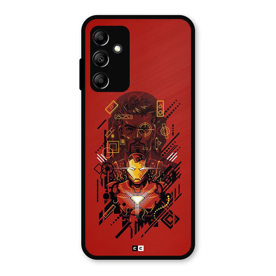 Tony Stark Metal Back Case for Galaxy A14 5G