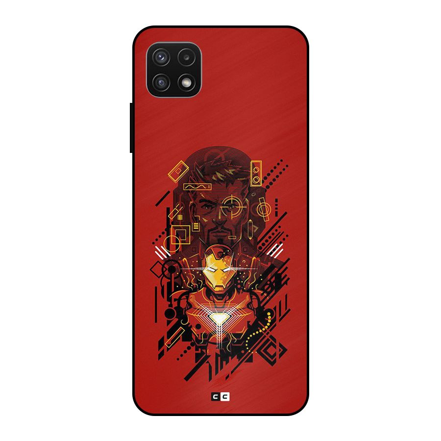 Tony Stark Metal Back Case for Galaxy A22 5G