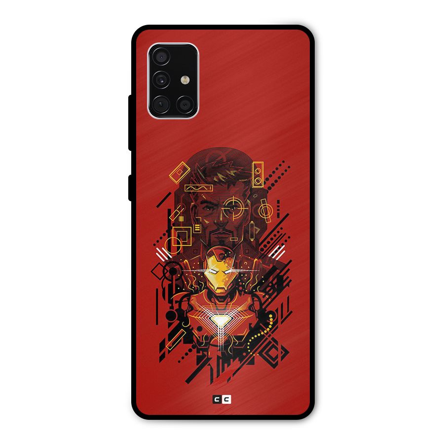 Tony Stark Metal Back Case for Galaxy A51
