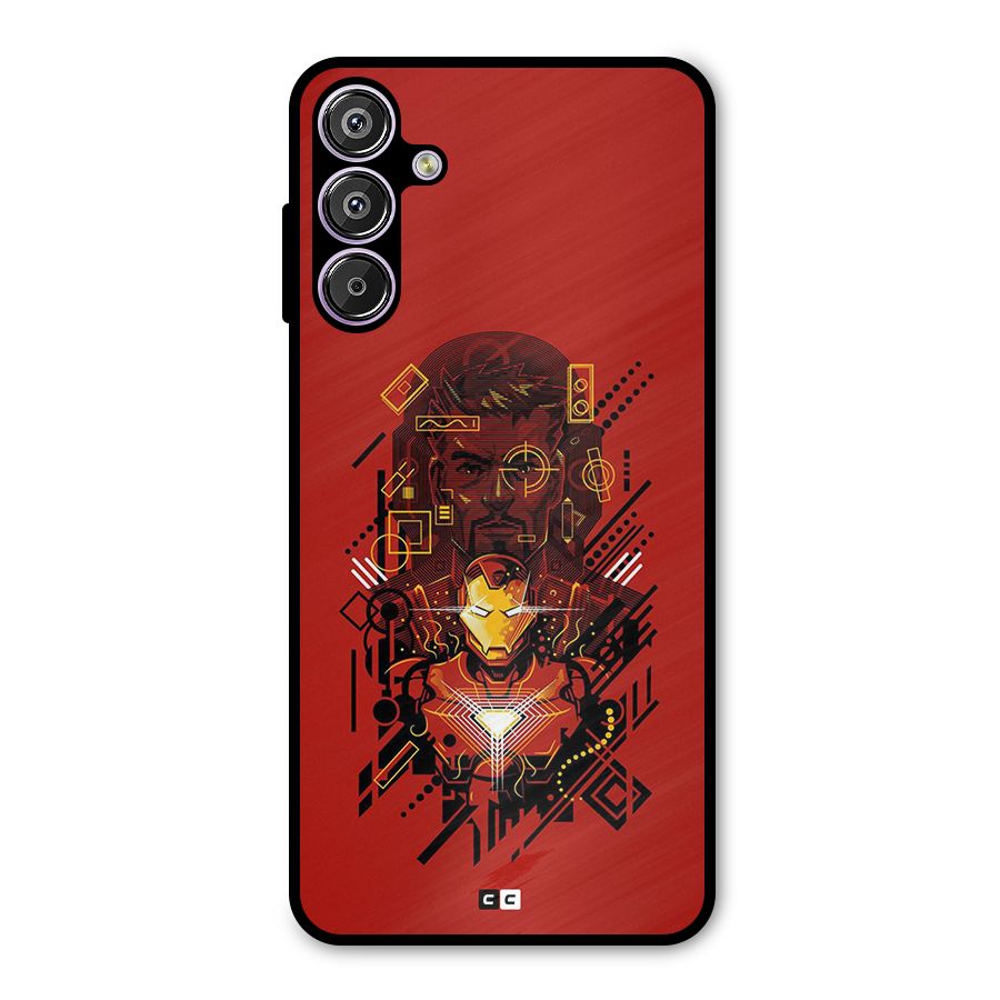Tony Stark Metal Back Case for Galaxy F15