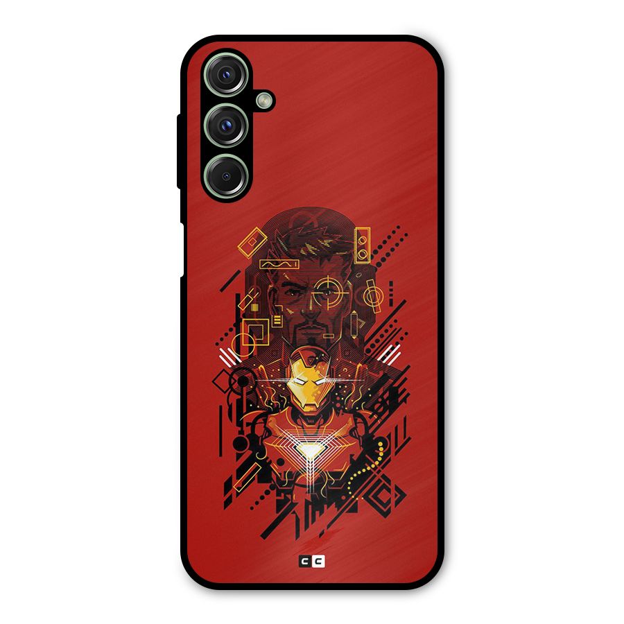 Tony Stark Metal Back Case for Galaxy F34