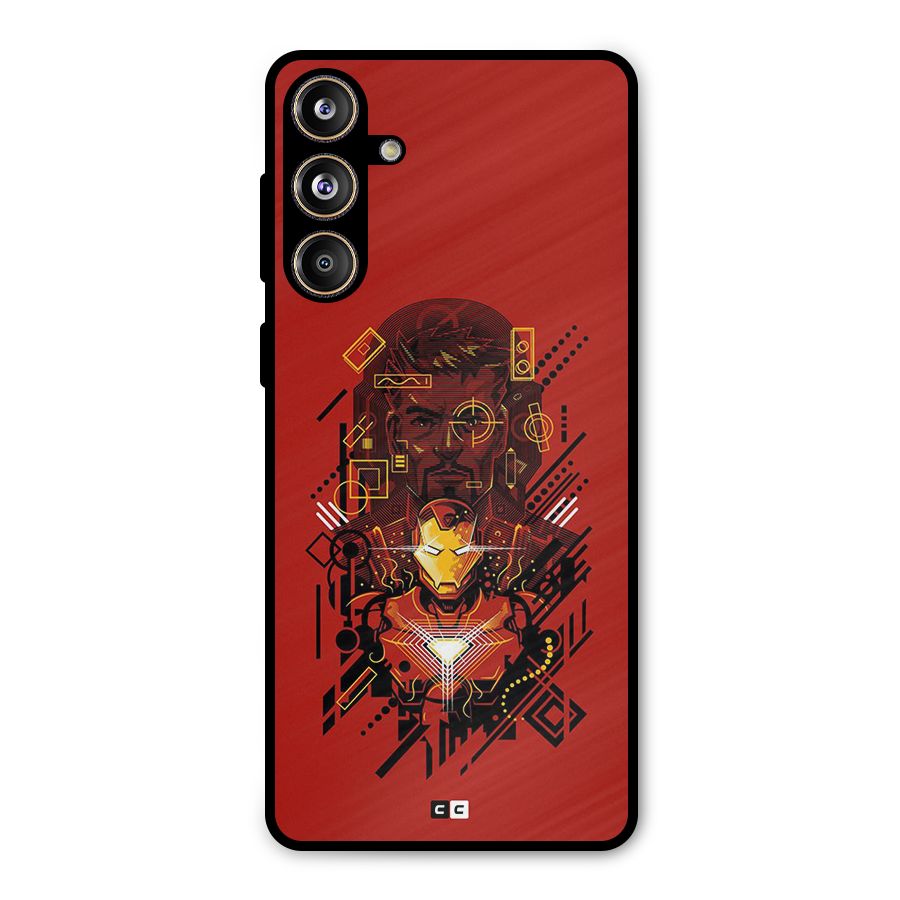 Tony Stark Metal Back Case for Galaxy F55