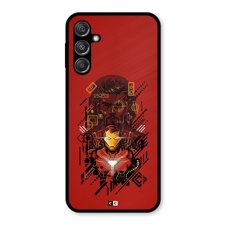 Tony Stark Metal Back Case for Galaxy M34 5G