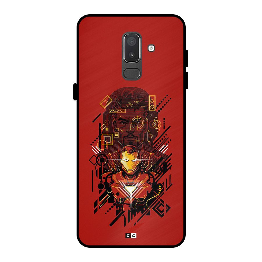 Tony Stark Metal Back Case for Galaxy On8 (2018)