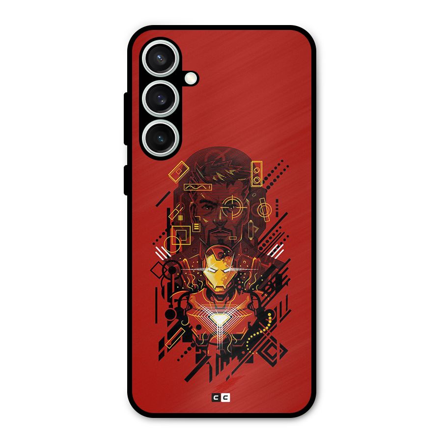 Tony Stark Metal Back Case for Galaxy S23 FE