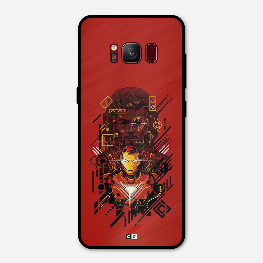 Tony Stark Metal Back Case for Galaxy S8