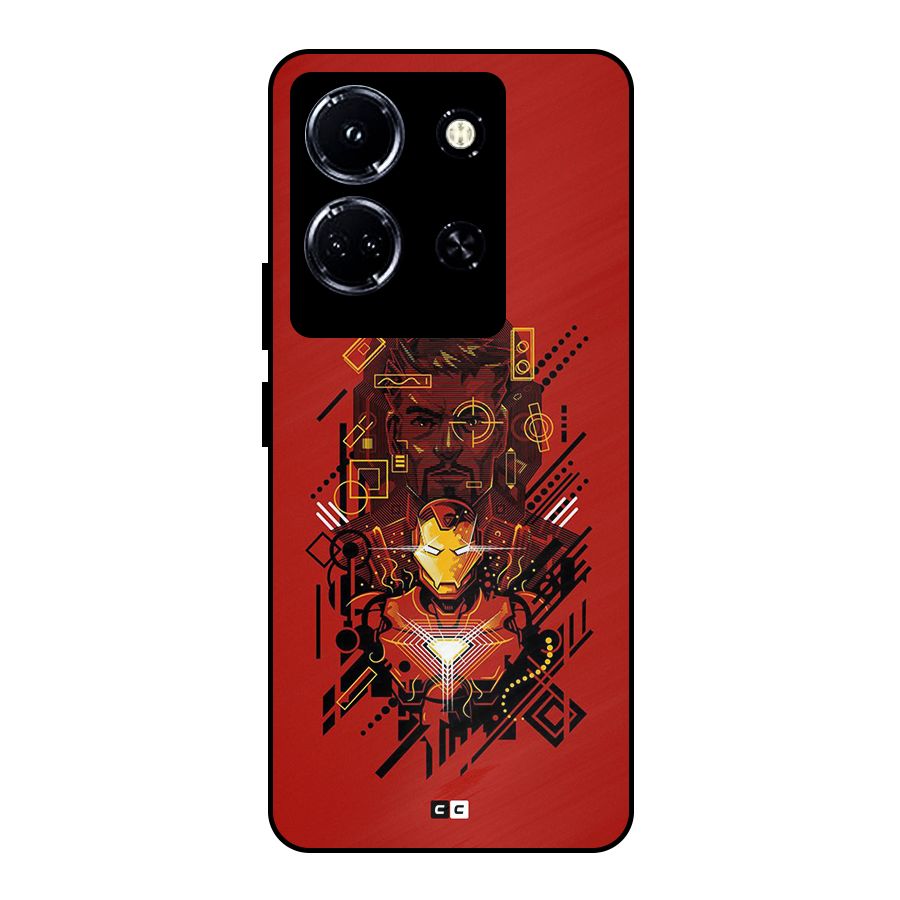 Tony Stark Metal Back Case for Infinix Note 30 5G