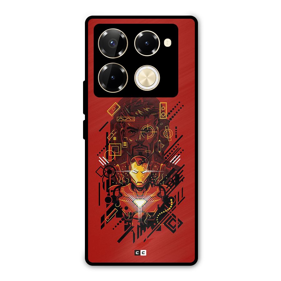 Tony Stark Metal Back Case for Infinix Note 40 Pro