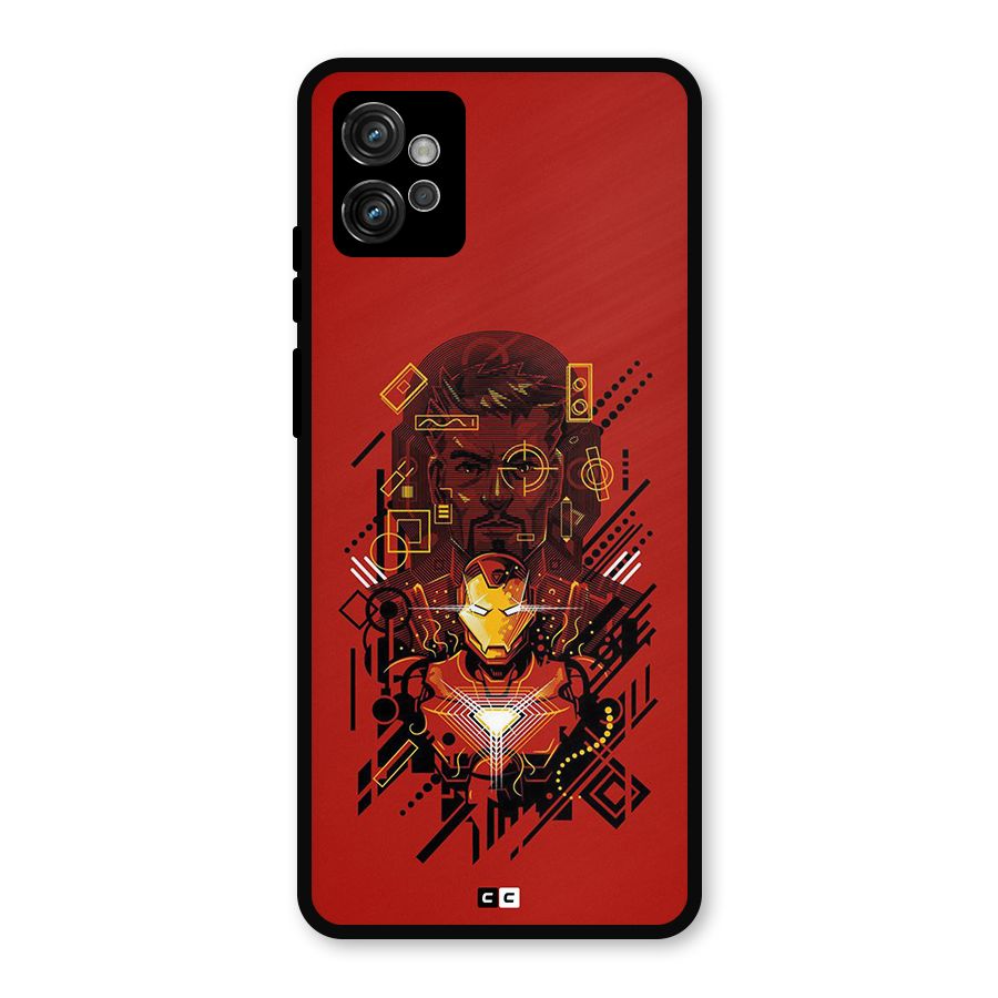 Tony Stark Metal Back Case for Moto G32