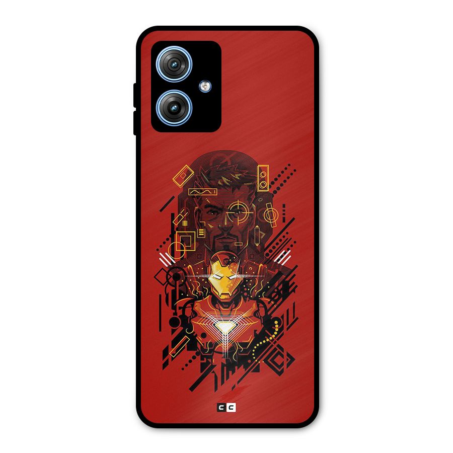 Tony Stark Metal Back Case for Moto G54