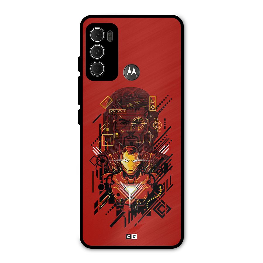 Tony Stark Metal Back Case for Moto G60