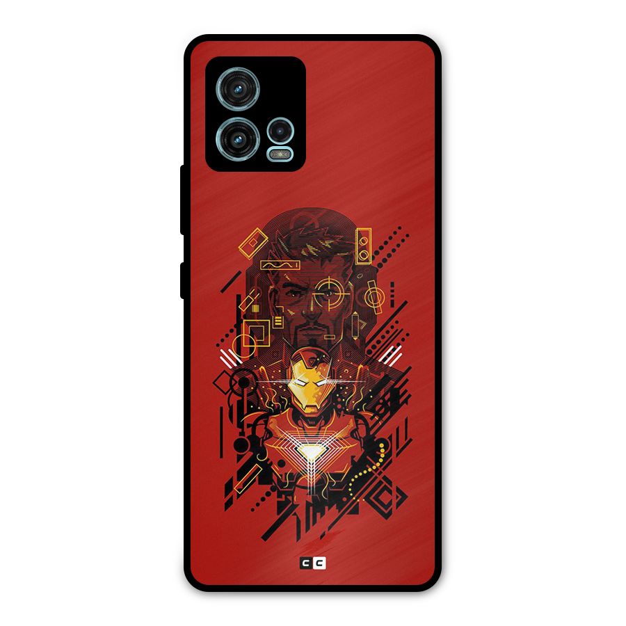 Tony Stark Metal Back Case for Moto G72