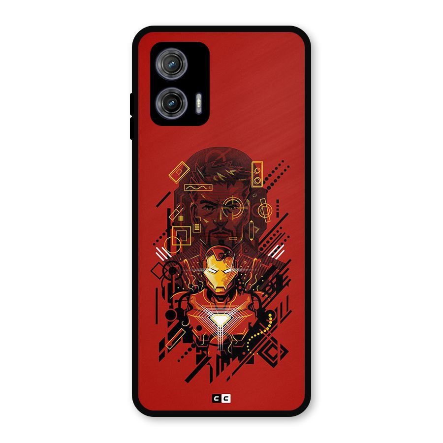 Tony Stark Metal Back Case for Moto G73