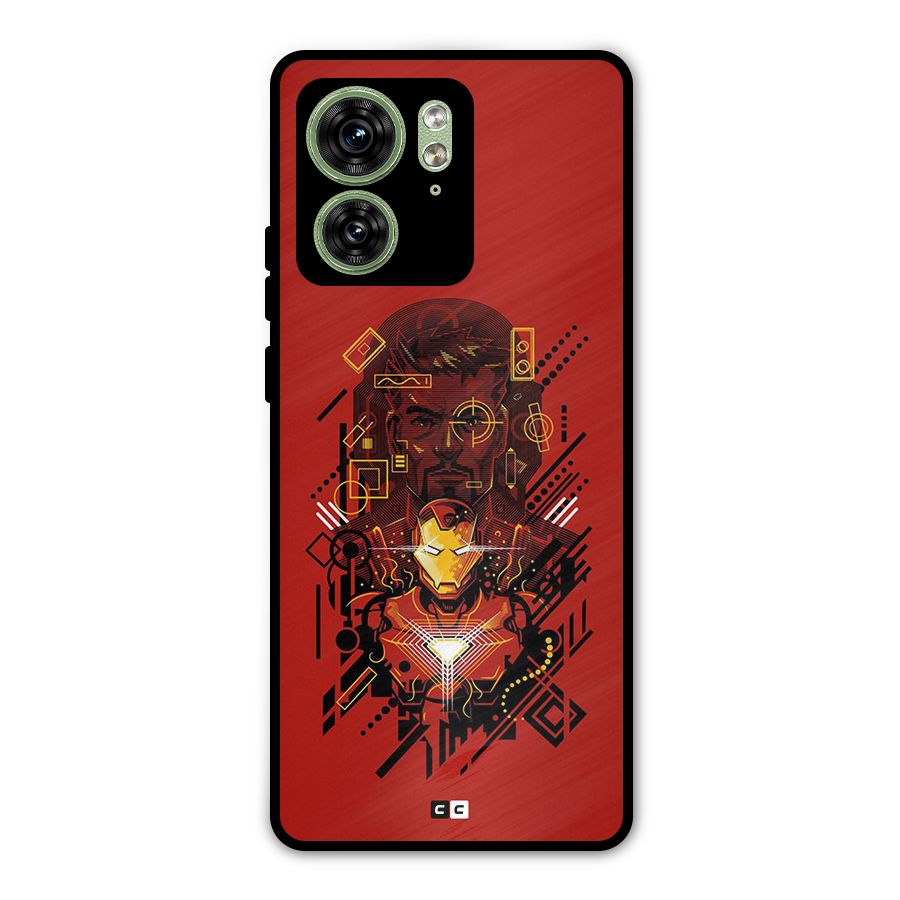 Tony Stark Metal Back Case for Motorola Edge 40 5G