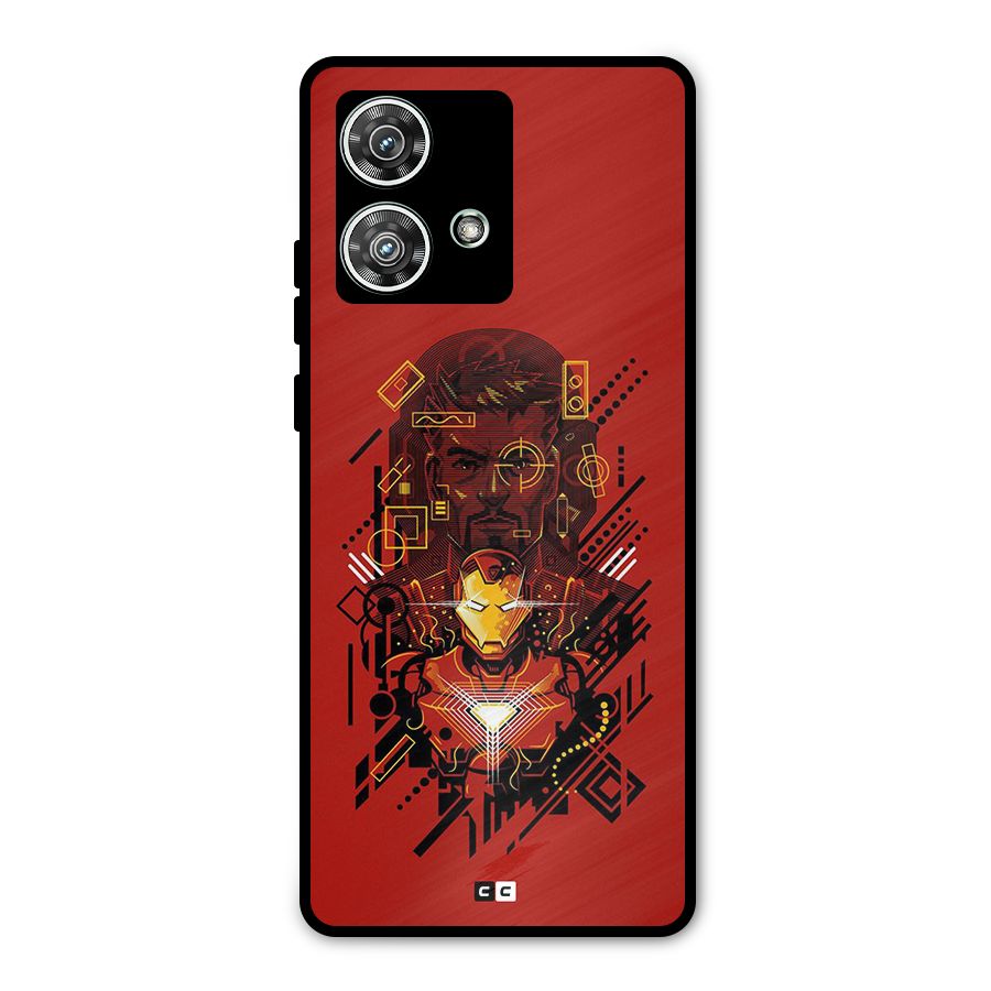 Tony Stark Metal Back Case for Motorola Edge 40 Neo