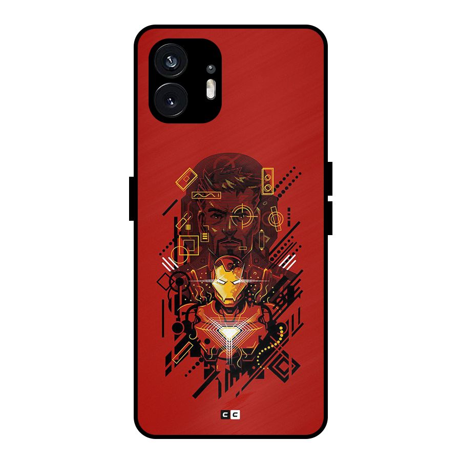 Tony Stark Metal Back Case for Nothing Phone 2