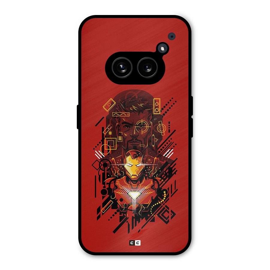 Tony Stark Metal Back Case for Nothing Phone 2a