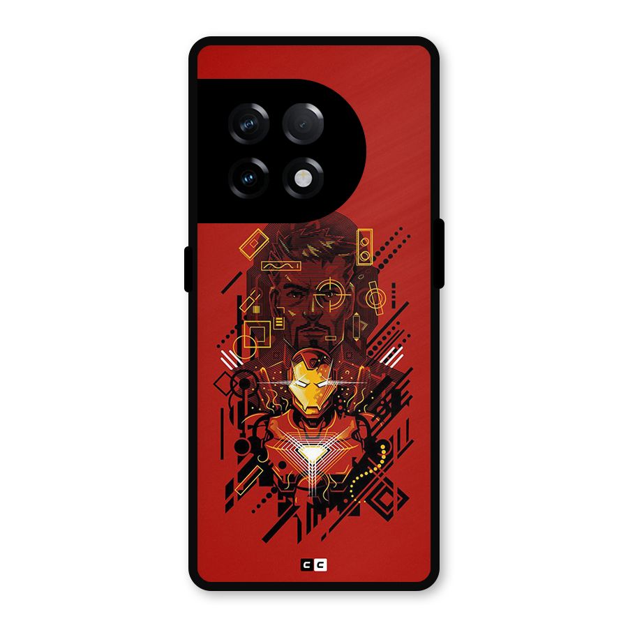 Tony Stark Metal Back Case for OnePlus 11R