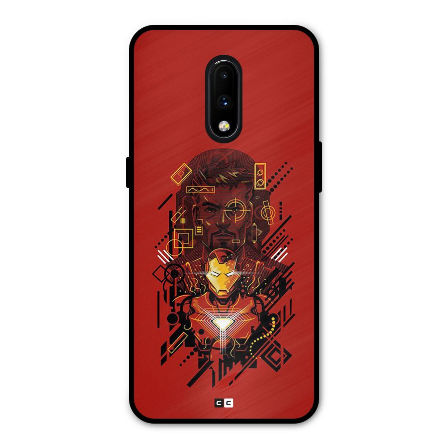 Tony Stark Metal Back Case for OnePlus 7